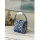 Louis Vuitton M59611 Monogram Square Bag Denim Blue Navy Blue