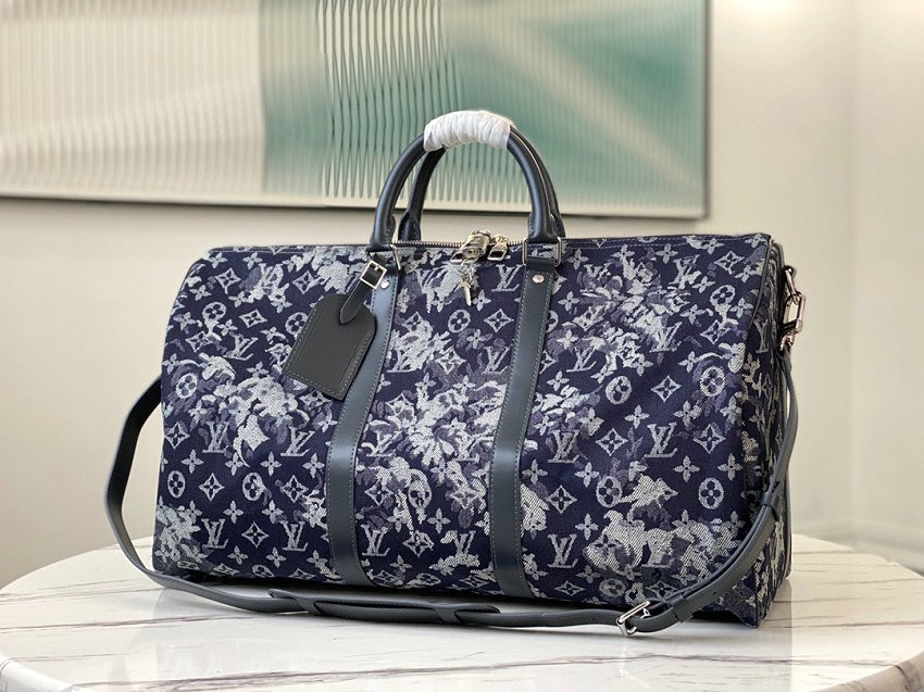 Louis Vuitton M57285 Monogram tapestry Keepall Bandouliere Bag