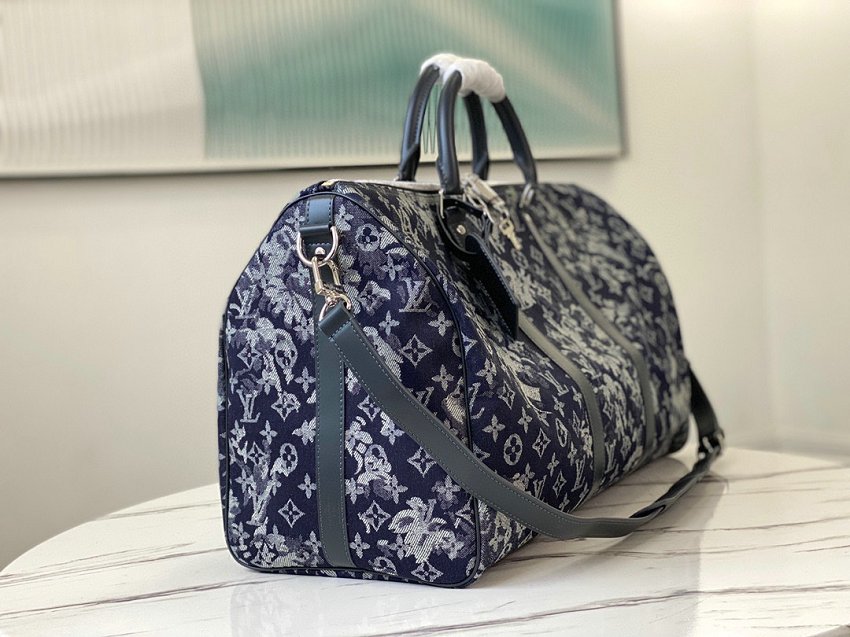 Louis Vuitton M57285 Monogram tapestry Keepall Bandouliere Bag