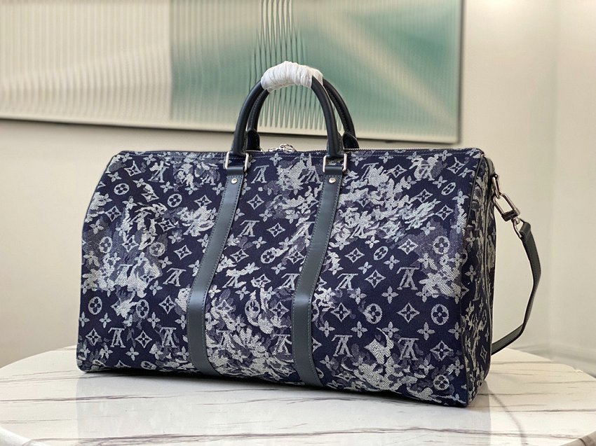 Louis Vuitton M57285 Monogram tapestry Keepall Bandouliere Bag