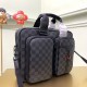 Louis Vuitton N40278 Utility Business Bag Briefcase One Size Blue Canvas