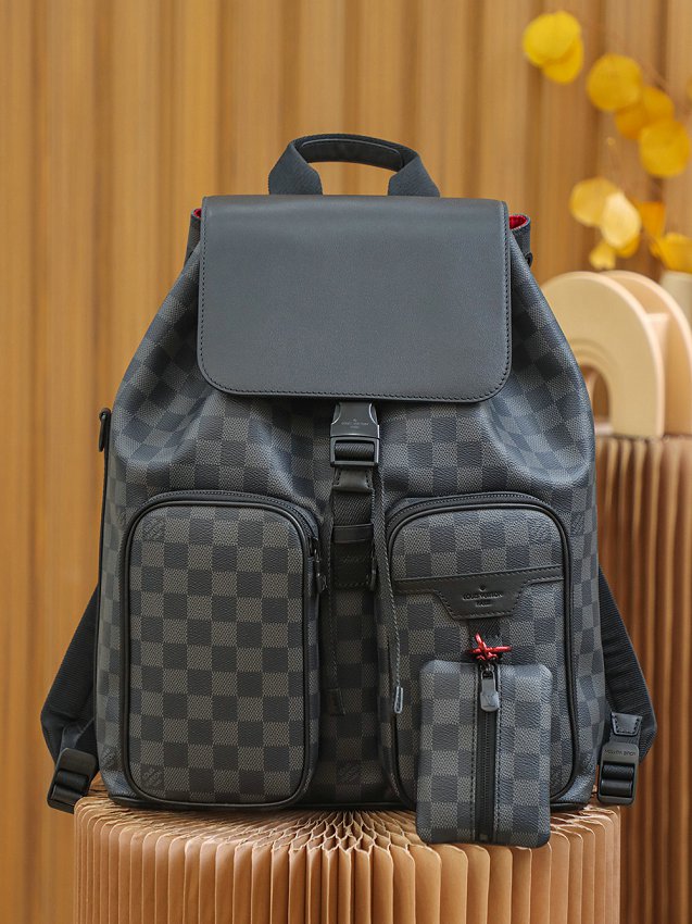 Louis Vuitton N40279 Damier Graphite Utility Utility Back Pack Ruck