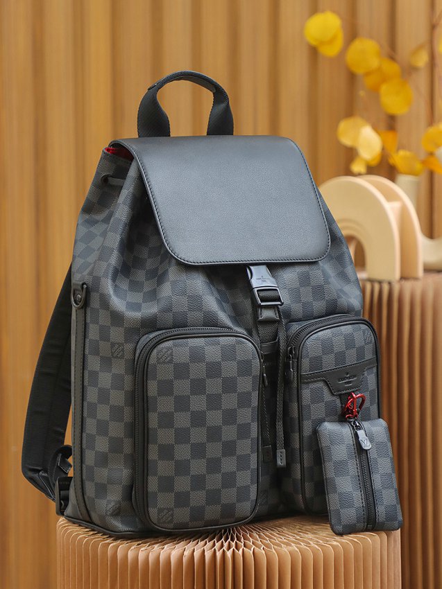 Louis Vuitton N40279 Damier Graphite Utility Utility Back Pack Ruck