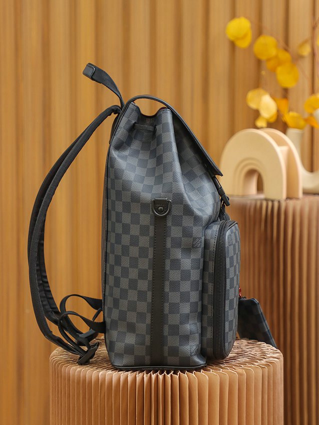 Louis Vuitton N40279 Damier Graphite Utility Utility Back Pack Ruck