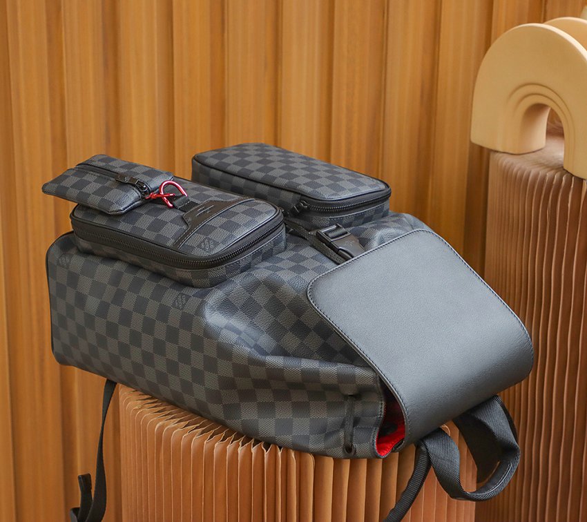 Louis Vuitton N40279 Damier Graphite Utility Utility Back Pack Ruck