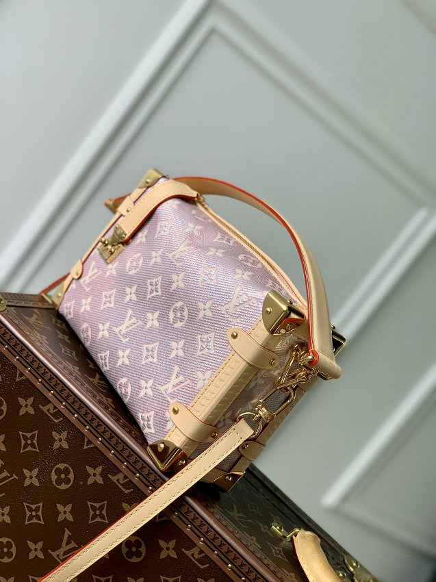 Louis Vuitton M22842 Side Trunk Metallic in Coated Canvas MM Monogram