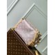 Louis Vuitton M22842 Side Trunk Metallic in Coated Canvas MM Monogram