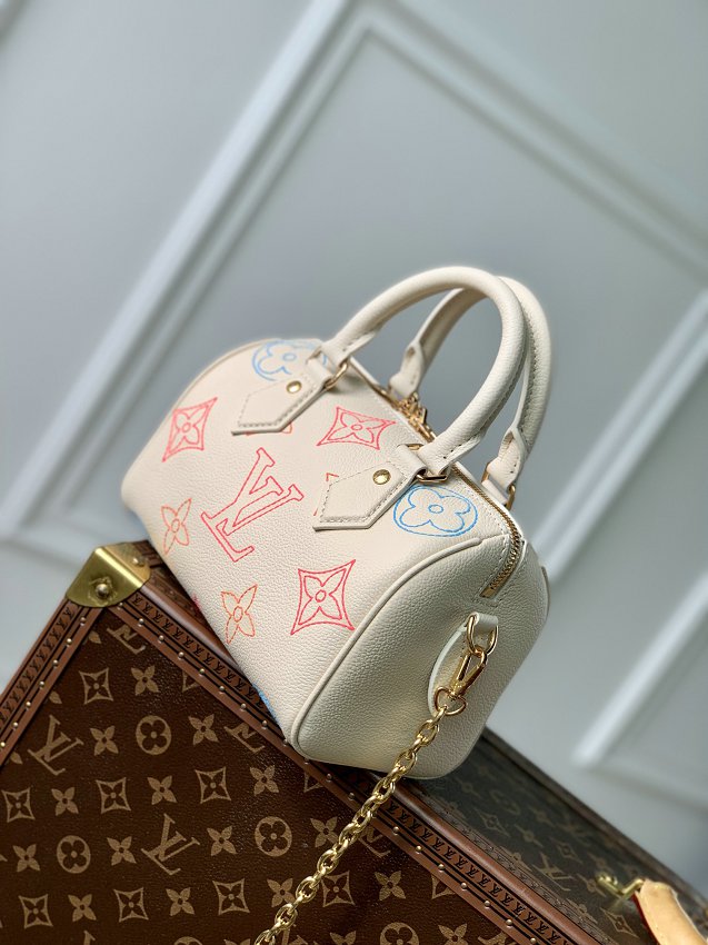 Louis Vuitton M46667 Speedy Bandouliere 20 Cream Tote Bag