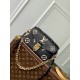  Louis Vuitton M46596 Women's Shoulder Bag Pochette Métis East West  Monogram Empreinte Reather Leather 