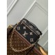  Louis Vuitton M46596 Women's Shoulder Bag Pochette Métis East West  Monogram Empreinte Reather Leather 