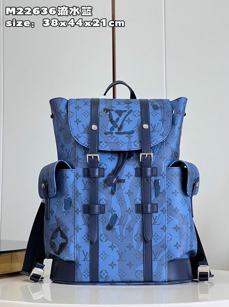  Louis Vuitton M22636 Christopher  Monogram Men's  backpack Real Leather