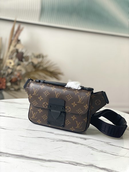 Louis Vuitton S Lock Sling Bag Macassar Monogram Canvas M45807