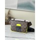 Louis Vuitton M45864 Waist bag  S-lock slingback Monogram Macassar Canvas Bag