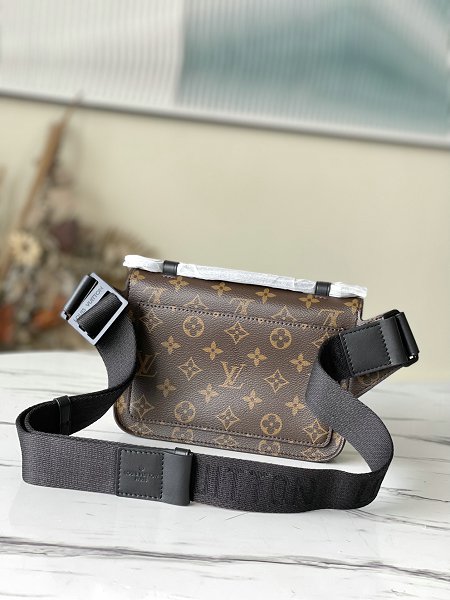 Louis Vuitton M45864 Waist bag  S-lock slingback Monogram Macassar Canvas Bag