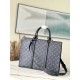  Louis Vuitton M45265 LV SAC PLAT HORIZONTAL ZIPPE Monogram Eclipse Suitcase Bag 