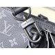  Louis Vuitton M45265 LV SAC PLAT HORIZONTAL ZIPPE Monogram Eclipse Suitcase Bag 