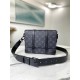 Louis Vuitton M45727 Black Trunk Messenger Monogram Eclipse Bag