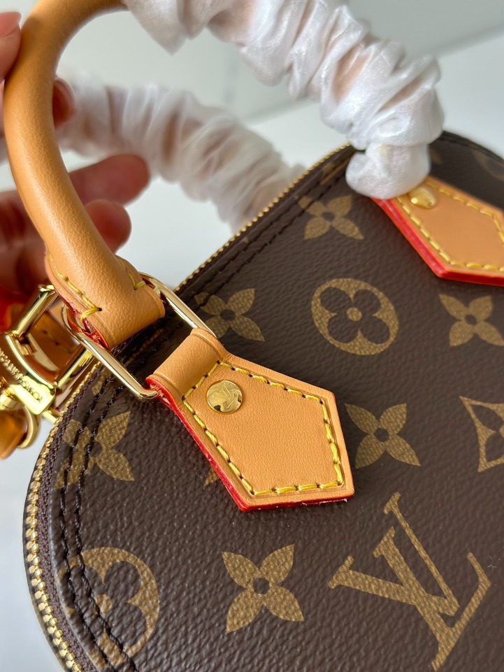 Louis Vuitton M82717 Nano Alma Monogram Canvas Shell Bag