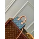 Louis Vuitton M82950 Nano Speedy Monogram Denim Blue