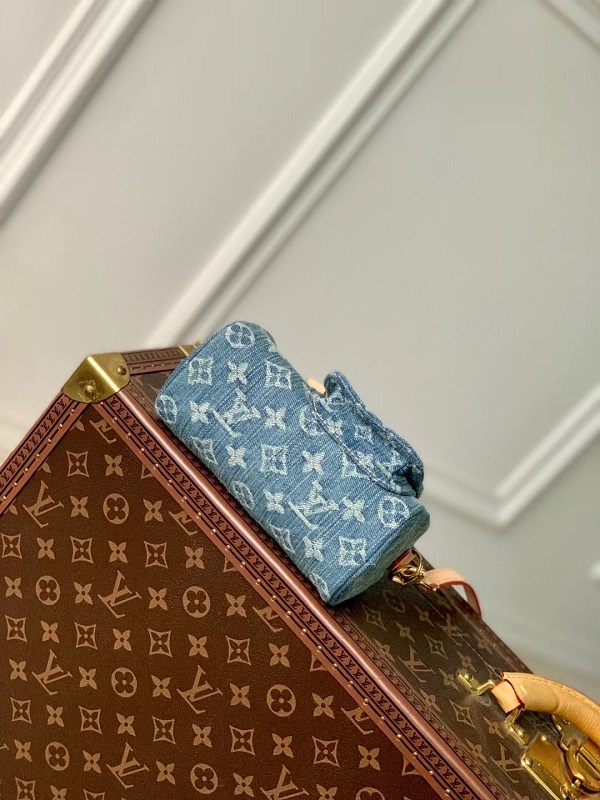 Louis Vuitton M82950 Nano Speedy Monogram Denim Blue