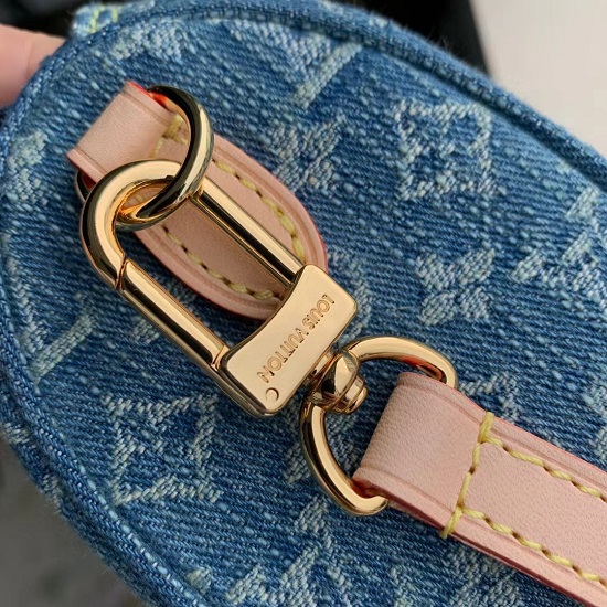 Louis Vuitton M82950 Nano Speedy Monogram Denim Blue