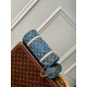 Louis Vuitton M46830 Outlet  Papillon Denim Blue On Sale Tote Bag