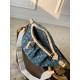 Louis Vuitton M46837 High Rise Monogram Denim Waist Bag On Sale Outlet 