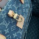 Louis Vuitton M46871 OnTheGo MM Monogram Denim Tote Handbag Blue