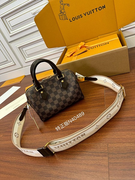 Louis Vuitton N40489 Speedy Bandoulière 20 Damier Ebene Canvas Handbags