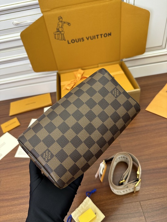 Louis Vuitton N40489 Speedy Bandoulière 20 Damier Ebene Canvas Handbags