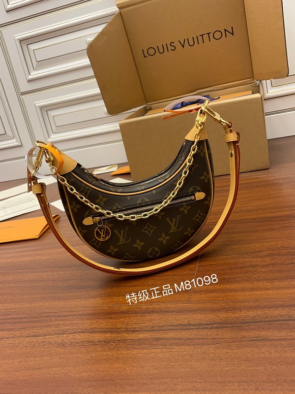 Louis Vuitton M81098 Loop Bag Monogram Canvas Women's Handbags 