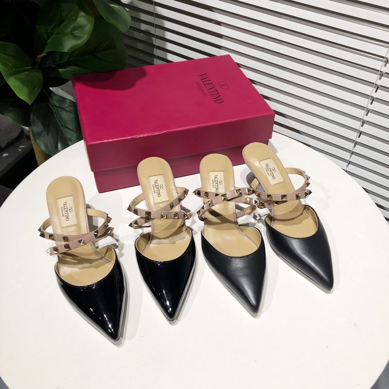 Valentino Rockstud Caged 100 Grainy Leather Pumps High Heels Ball Shoes 