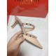 Valentino Rockstud Caged 100 Grainy Leather Pumps High Heels Ball Shoes 