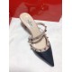 Valentino Rockstud Caged 100 Grainy Leather Pumps High Heels Ball Shoes Black