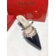 Valentino Rockstud Caged 100 Patent Pumps High Heels Ball Shoes Black