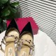 Valentino Rockstud Caged 100 Grainy Leather Pumps High Heels Ball Shoes 