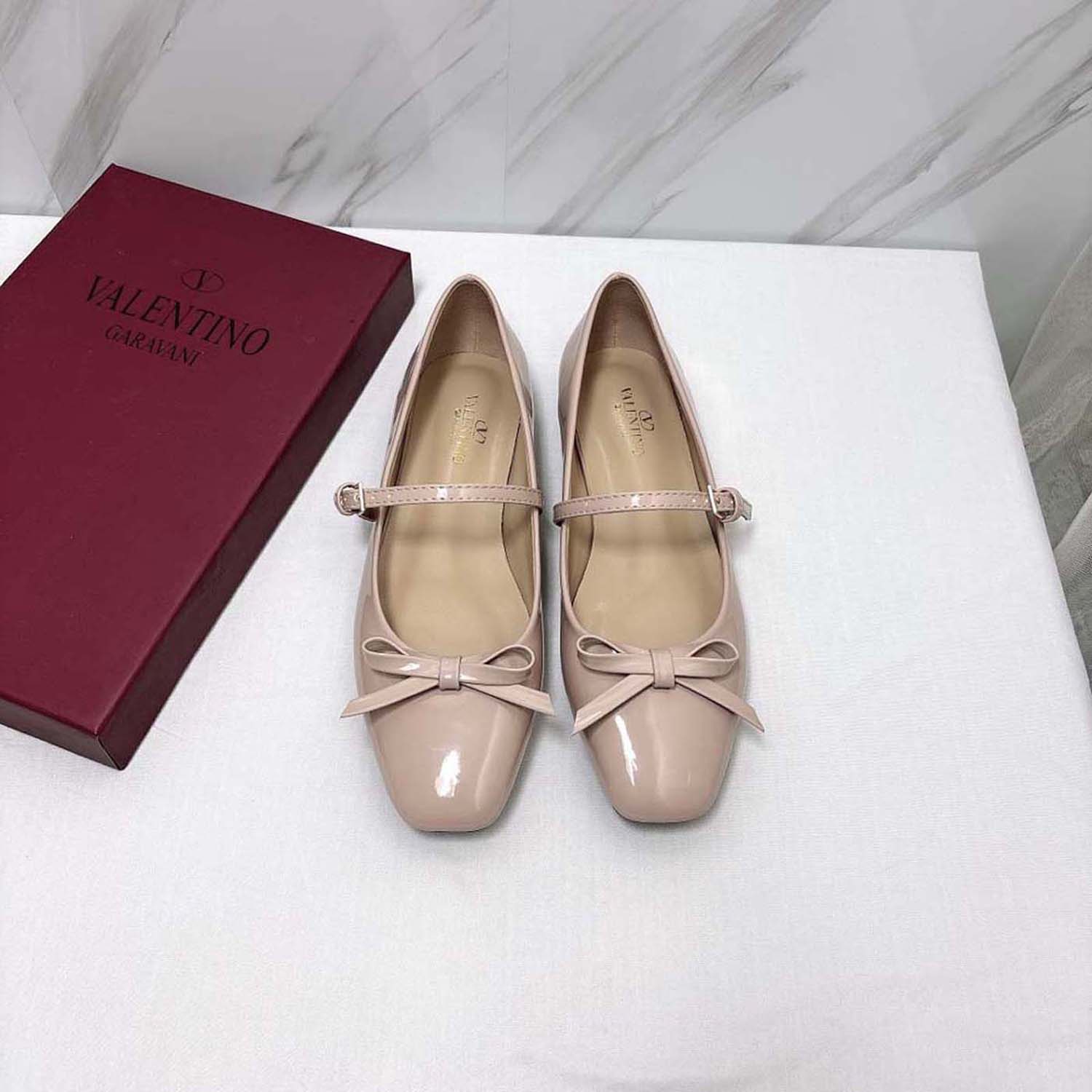 Valentino Garavani Women's Ballerina Mary-Jane Flat Shoes