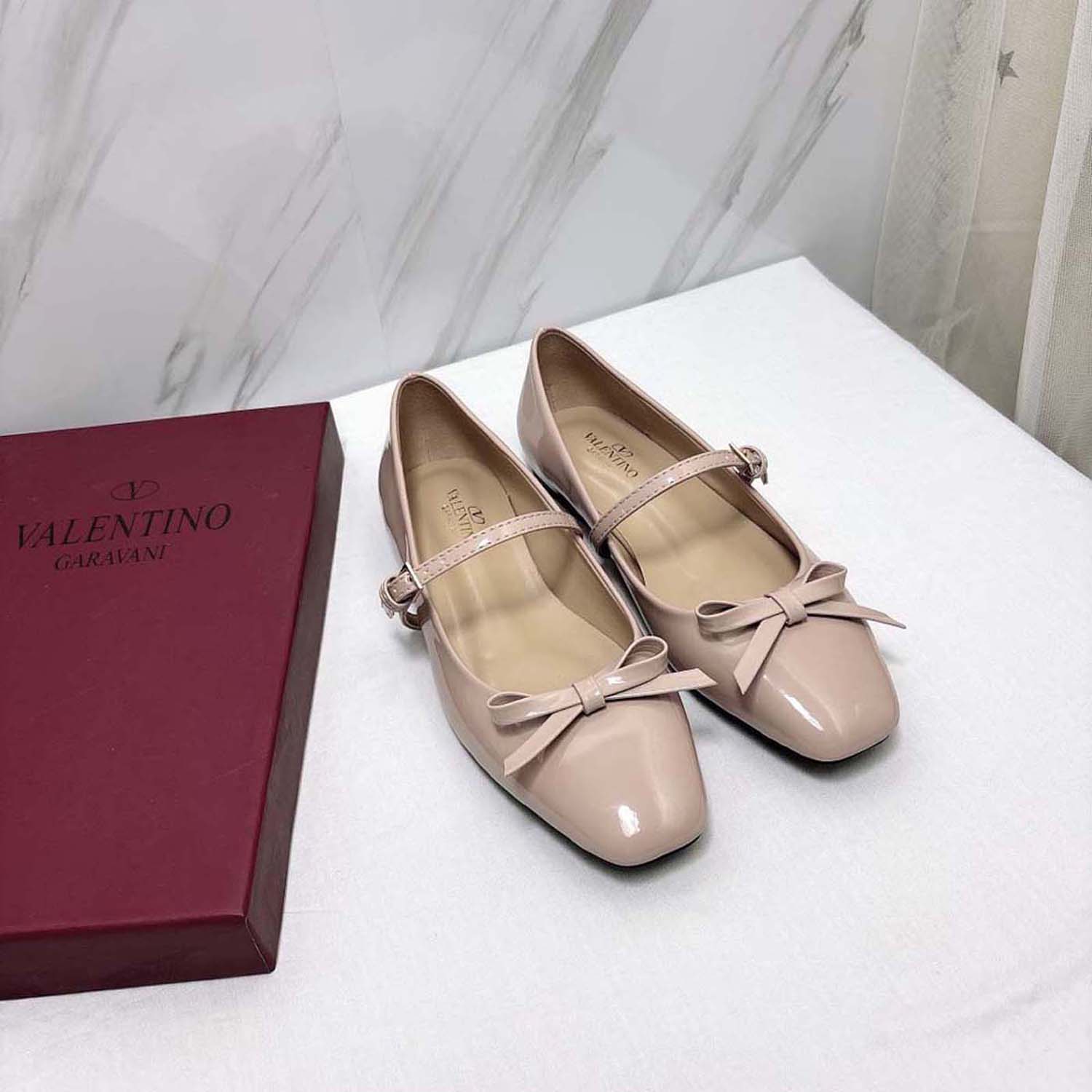 Valentino Garavani Women's Ballerina Mary-Jane Flat Shoes