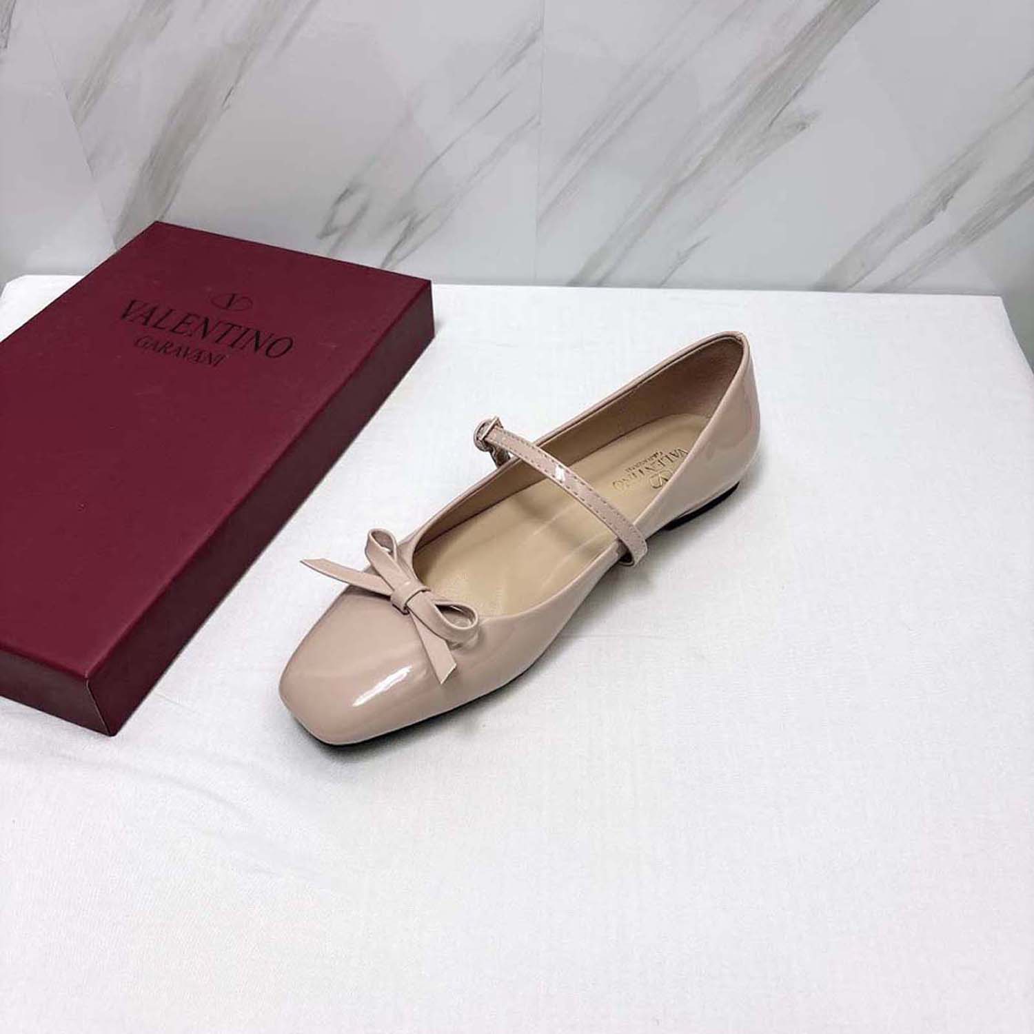 Valentino Garavani Women's Ballerina Mary-Jane Flat Shoes