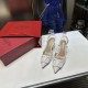 Valentino Vlogo Slingback Patent Pumps High Heels Ball Shoes 