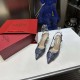 Valentino Vlogo Slingback Patent Pumps High Heels Ball Shoes 