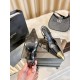 YSL Pumps Real Leather High Heels Shoes 