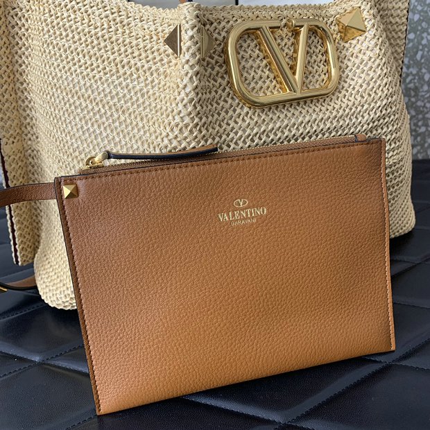 Valentino Tote Raffia Handbag