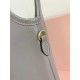 Miu Miu  Women's IVY  Tote Shoulder Bag Leather letter logo adds a unique classic style in Grey