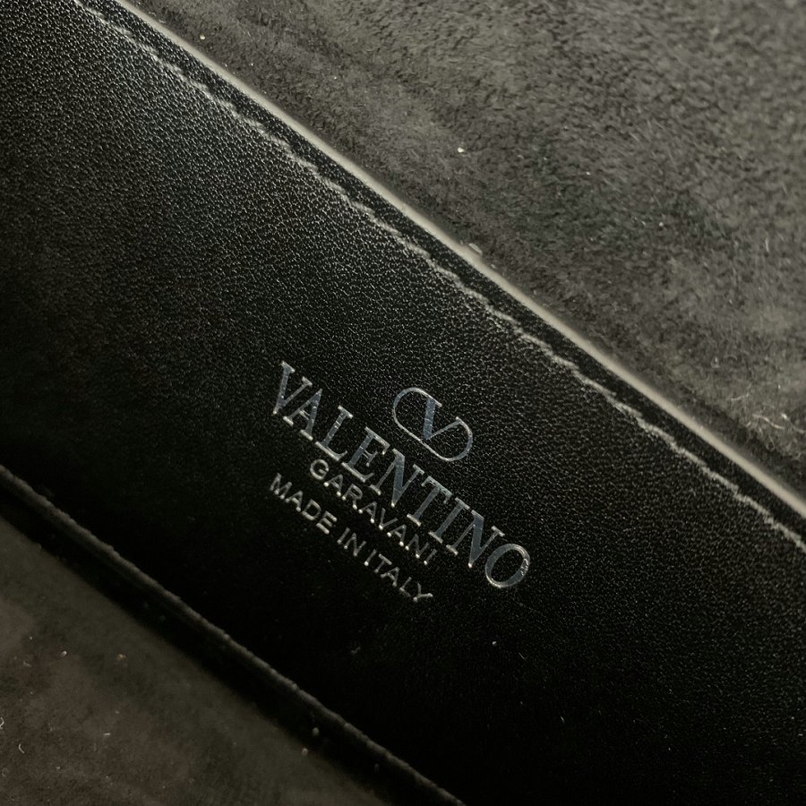 Valentino Loco V Logo Signature Handbag Black