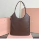 Miu Miu Women's IVY  Tote Shoulder Bag Leather letter logo adds a unique classic style 