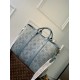 Louis Vuitton M22537 Weekend Tote NM Monogram Washed Denim coated canvas