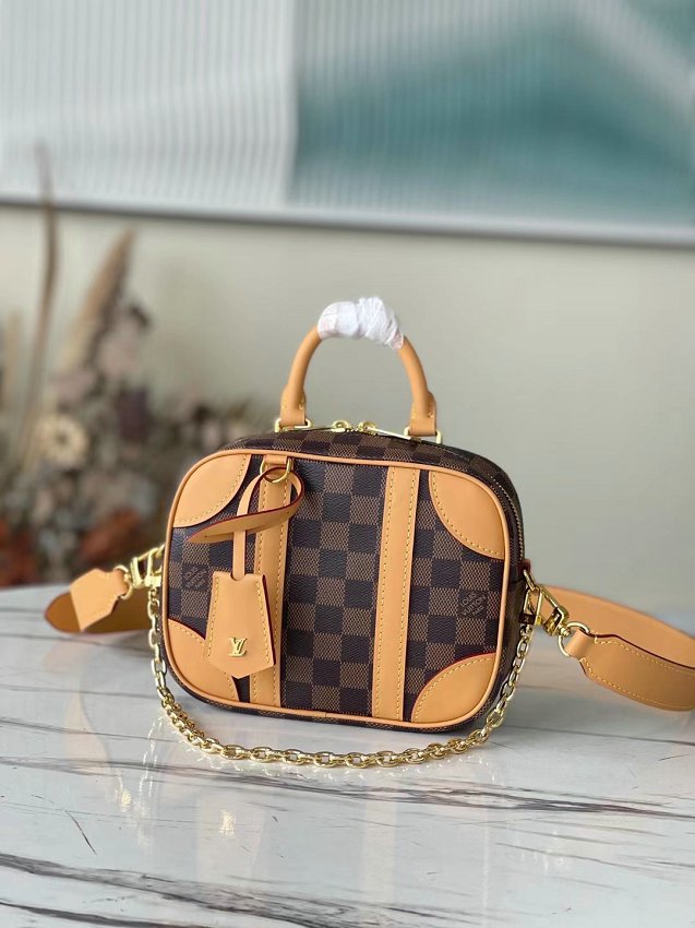 Louis Vuitton n50065 Vintage Valisette Souple BB Damier Women Shoulder Handbag